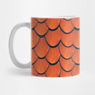 Orange Mermaid Scales Mug